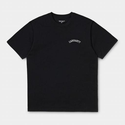 CARHARTT WIP Camiseta S/S University Black White [3]