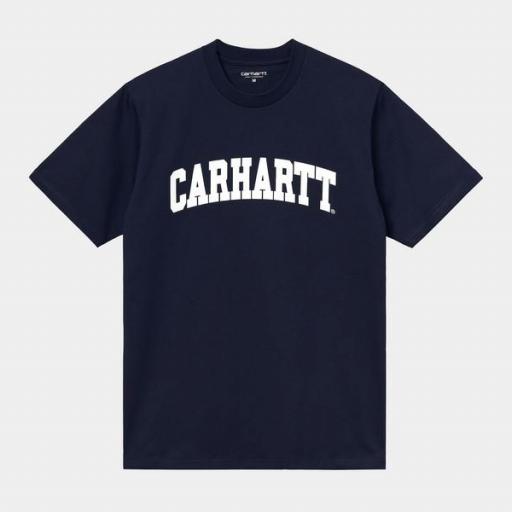 CARHARTT Camiseta S/S University Dark Navy White [2]