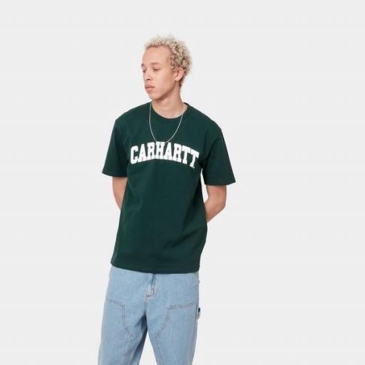 CARHARTT Camiseta S/S University Hedge White