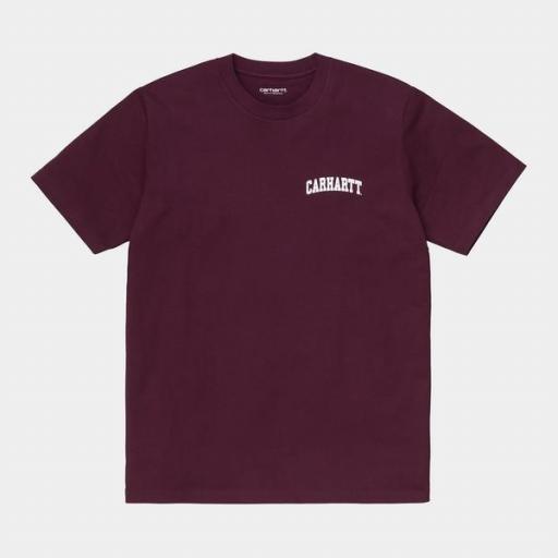 CARHARTT WIP Camiseta Hombre S/S University Script  Shiraz White [0]