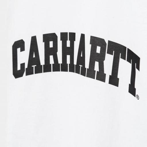 CARHARTT WIP Camiseta S/S University White Black [2]