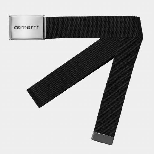 CARHARTT WIP Cinturón Chrome Black [0]