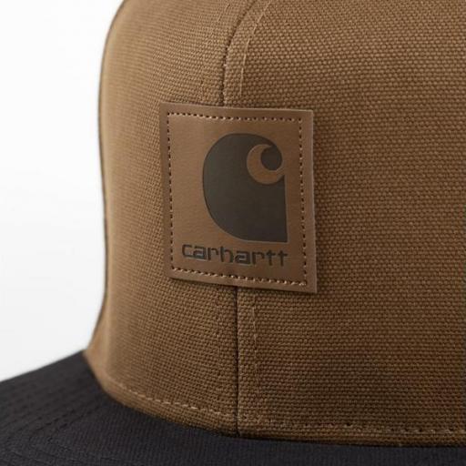 CARHARTT WIP Gorra Logo Cap Bi-Colored Hamilton Brown Black [1]