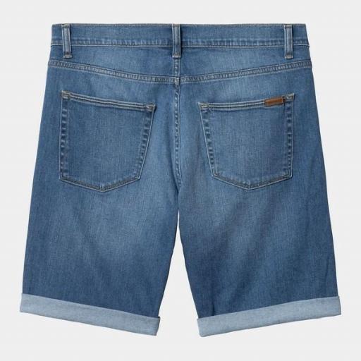 CARHARTT WIP Pantalón corto Swell Blue Mid Use Wash [3]