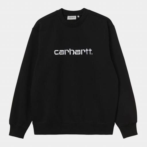 CARHARTT WIP Sudadera Sweatshirt Black White [3]