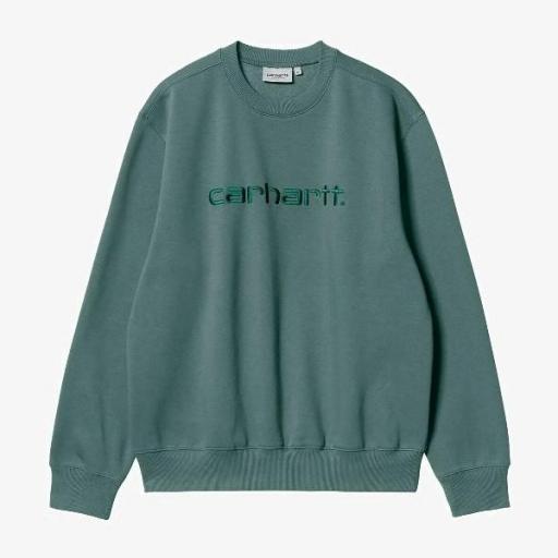 CARHARTT WIP Sudadera Sweatshirt Eucalyptus Frasier [1]