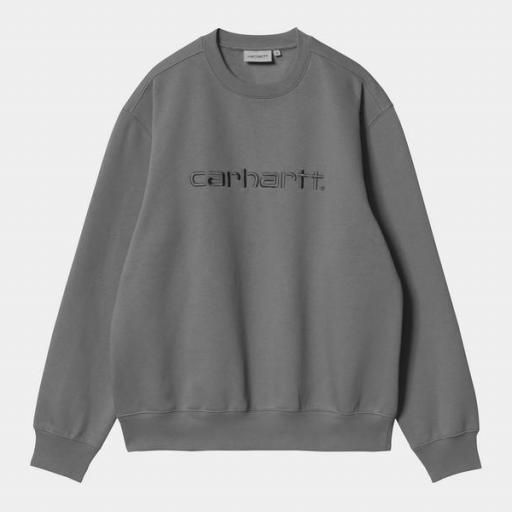 CARHARTT WIP Sudadera Sweatshirt Shiver Blacksmith [0]