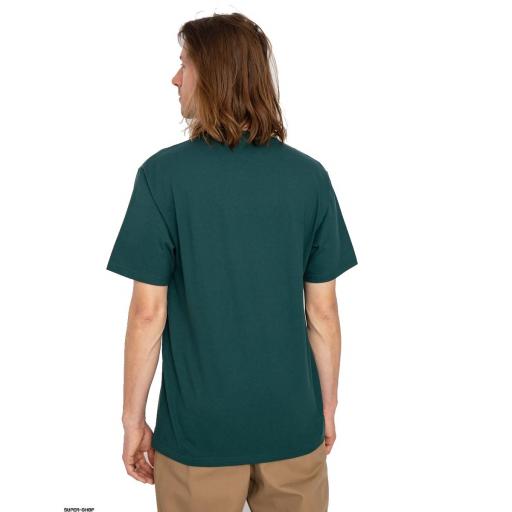 CARHARTT WIP Camiseta Hombre Hombre Hombre S/S University Botanic White Verde [0]