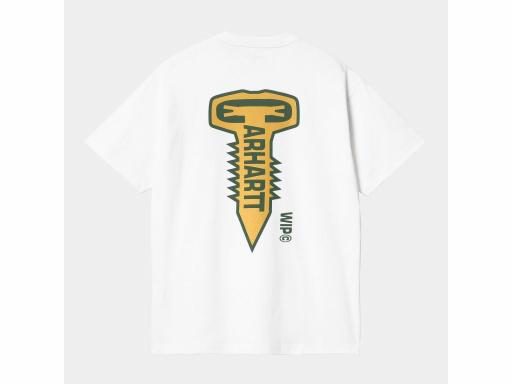 CARHARTT WIP Camiseta Hombre S/S Cross Screw T-Shirt White Blanco [1]