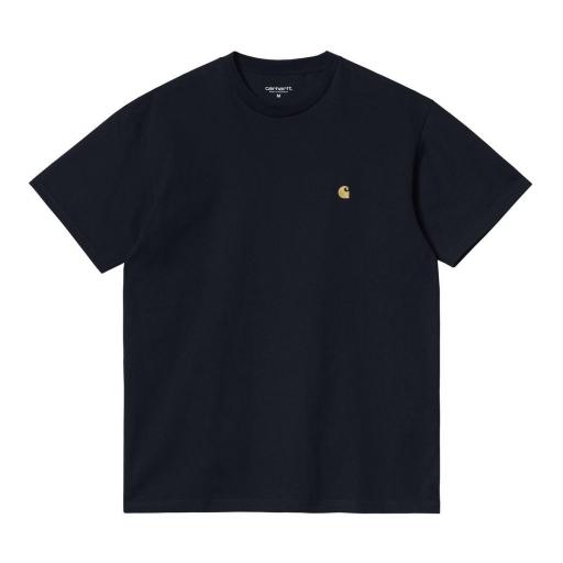 CARHARTT WIP Camiseta S/S Chase Dark Navy Gold [3]