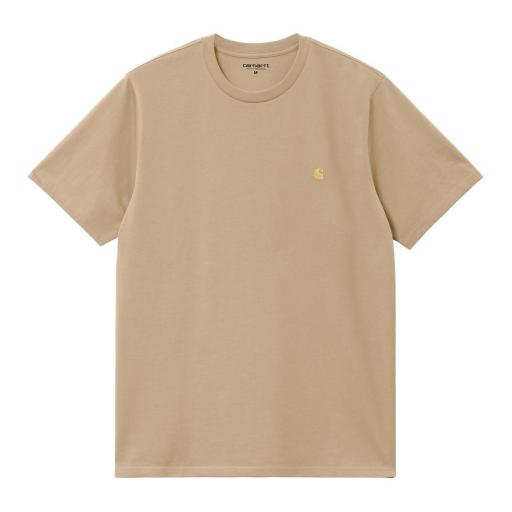 CARHARTT WIP Camiseta S/S Chase Dark Sable Gold [3]
