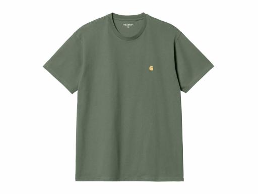 CARHARTT WIP Camiseta S/S Chase Duck Green Gold Verde [1]