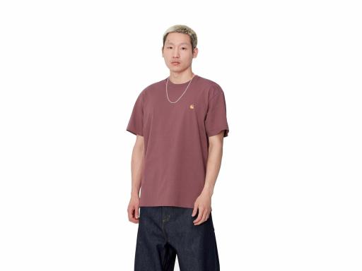 CARHARTT WIP Camiseta S/S Chase Dusty Fuchsia Gold [0]