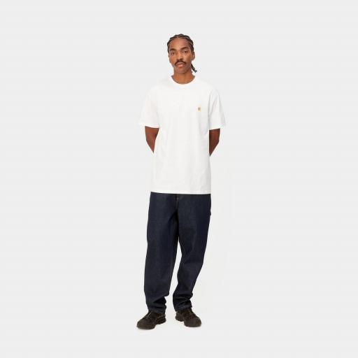 CARHARTT WIP Camiseta S/S Chase White Gold [2]