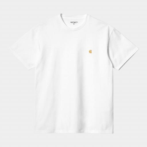 CARHARTT WIP Camiseta S/S Chase White Gold [3]