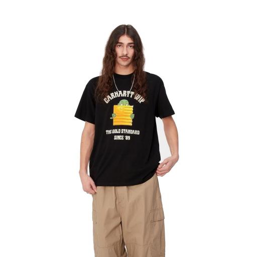 CARHARTT WIP Camiseta S/S Gold Standard T-Shirt Black Negro [0]