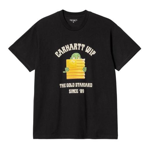 CARHARTT WIP Camiseta S/S Gold Standard T-Shirt Black Negro [1]