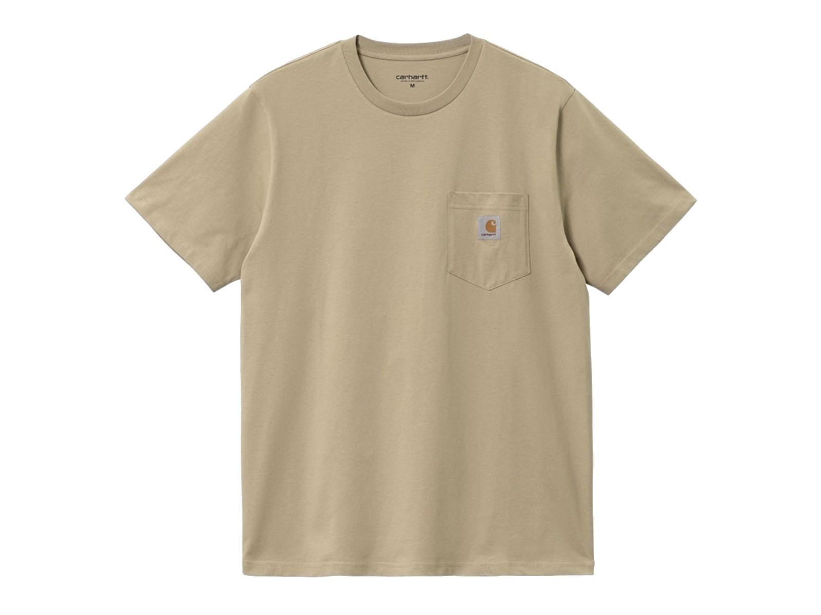 CARHARTT WIP Camiseta S/S Pocket Amonite Marrón