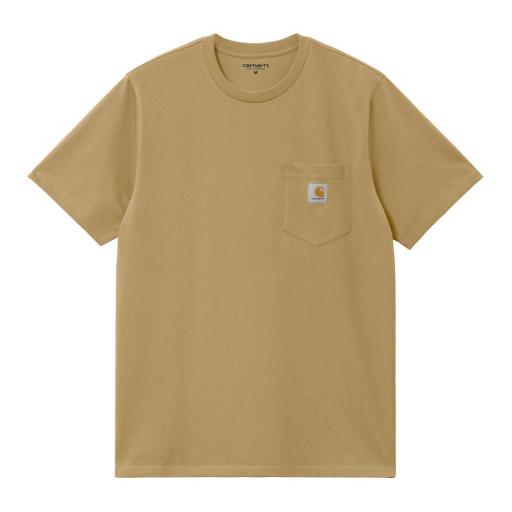CARHARTT WIP Camiseta S/S Pocket Cotton Agate Beige