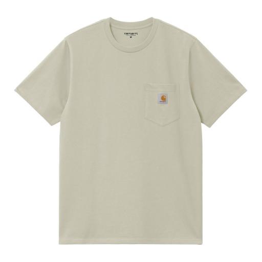 CARHARTT WIP Camiseta S/S Pocket Cotton Beryl Beige [1]