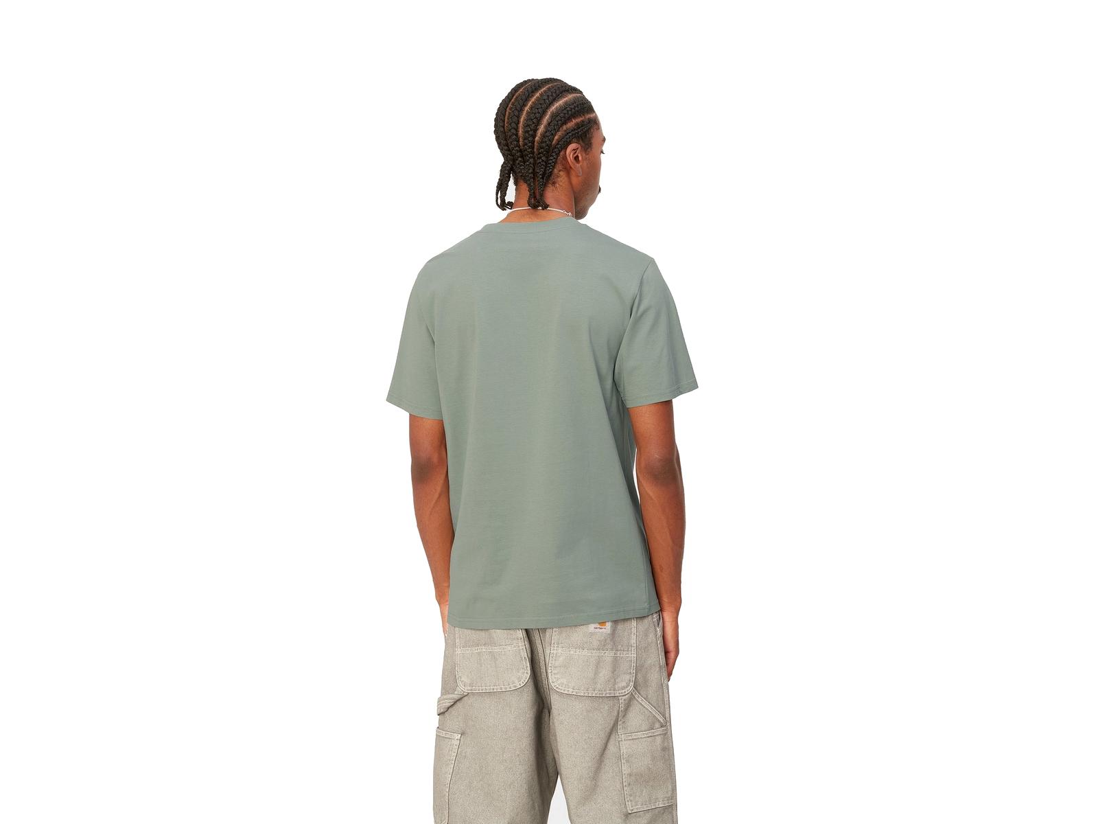 CARHARTT WIP Camiseta S/S Pocket Glassy Teal Verde