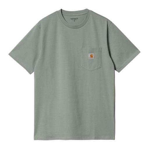 CARHARTT WIP Camiseta S/S Pocket Glassy Teal Verde [3]