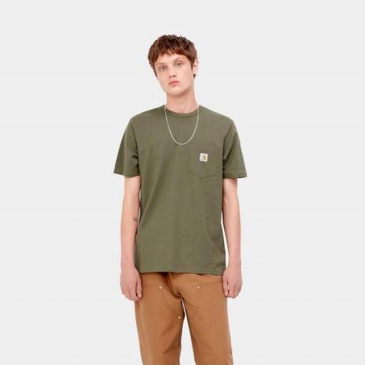 CARHARTT WIP Camiseta S/S Pocket Seaweed