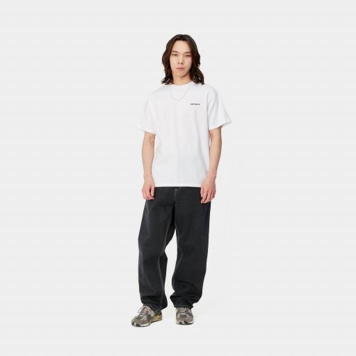 CARHARTT WIP Camiseta S/S Script Embroidery Park White Black [2]