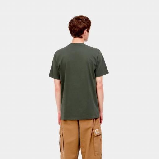 CARHARTT WIP Camiseta S/S Script T-Shirt Boxwood Ochre [1]