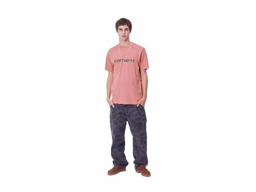 CARHARTT WIP Camiseta S/S Script T-Shirt Dusty Rose Sycamore Tree Rosa [2]