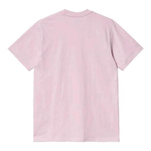 CARHARTT WIP Camiseta S/S Script T-Shirt Pale Quartz Razzmic [1]