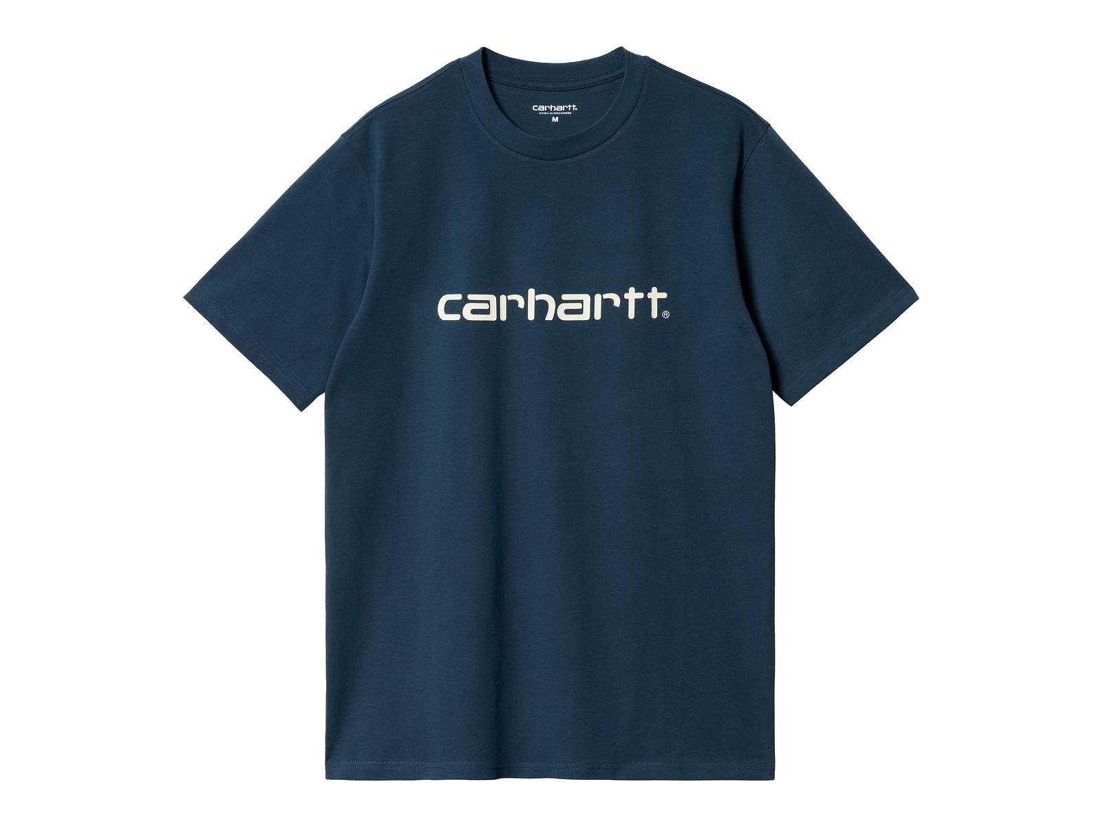 CARHARTT WIP Camiseta S/S Script T-Shirt Squid Salt