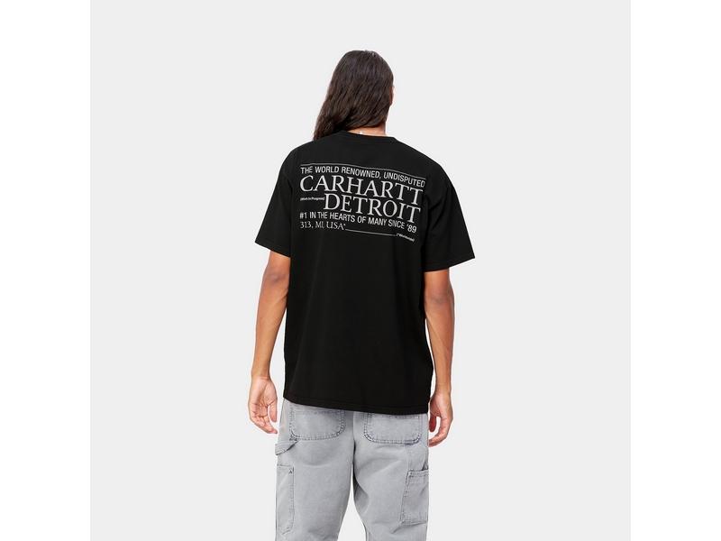 CARHARTT WIP Camiseta S/S Undisputed T-Shirt Black White Garmen