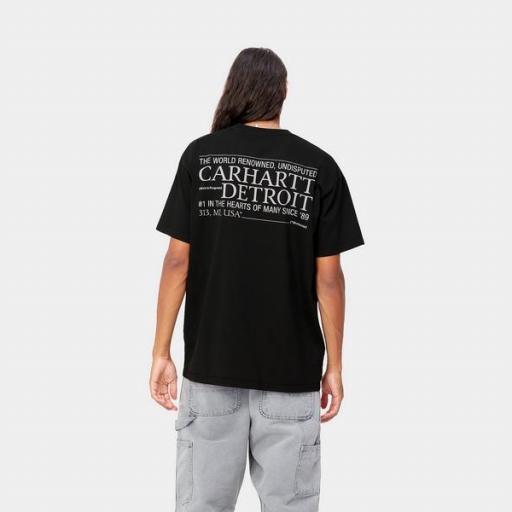 CARHARTT WIP Camiseta S/S Undisputed T-Shirt Black White Garmen