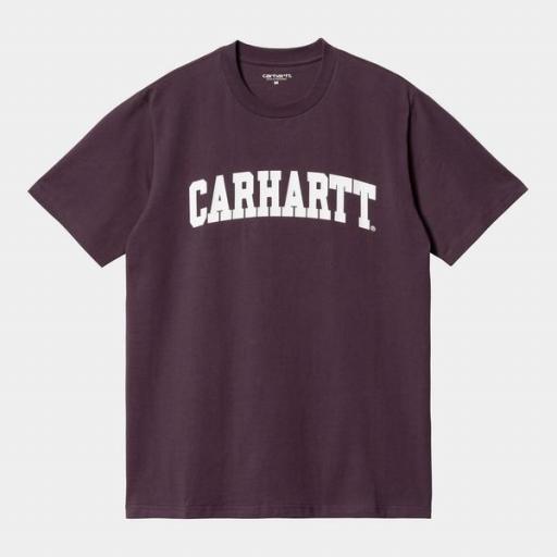 CARHARTT WIP Camiseta S/S University Dark Plum White [3]