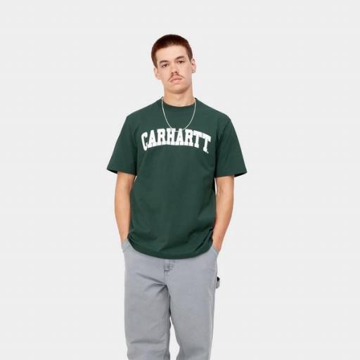 CARHARTT WIP Camiseta S/S University Juniper White