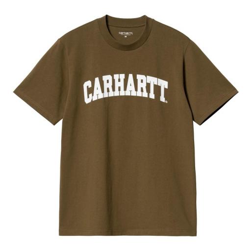 CARHARTT WIP Camiseta S/S University Lumber White Marrón [1]