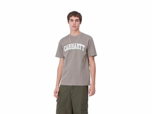 CARHARTT WIP Camiseta S/S University Misty Grey White Gris