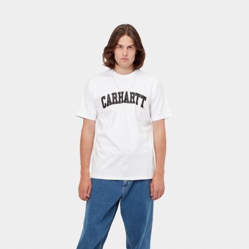 CARHARTT WIP Camiseta S/S University White Black