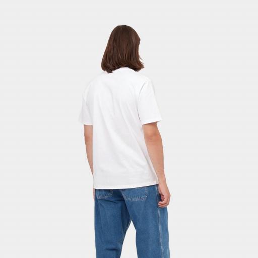 CARHARTT WIP Camiseta S/S University White Black [1]
