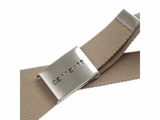 CARHARTT WIP Cinturón Clip Belt Chrome Leather Beige [1]