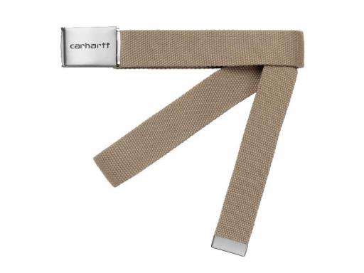 CARHARTT WIP Cinturón Clip Belt Chrome Leather Beige