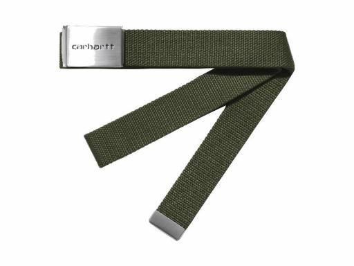 CARHARTT WIP Cinturón Clip Belt Chrome Office Green Verde