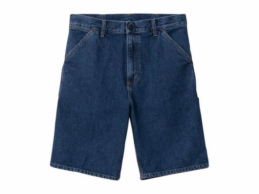 CARHARTT WIP Pantalón corto Hombre Single Knee Short Blue Stone Washed [2]