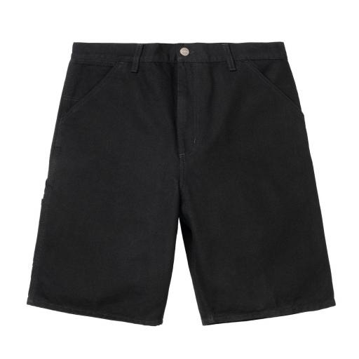 CARHARTT WIP Pantalón corto Single Knee Short Black Rinsed Negro [3]