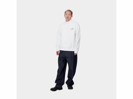 CARHARTT WIP Sudadera Half Zip American Script White Blanco [1]