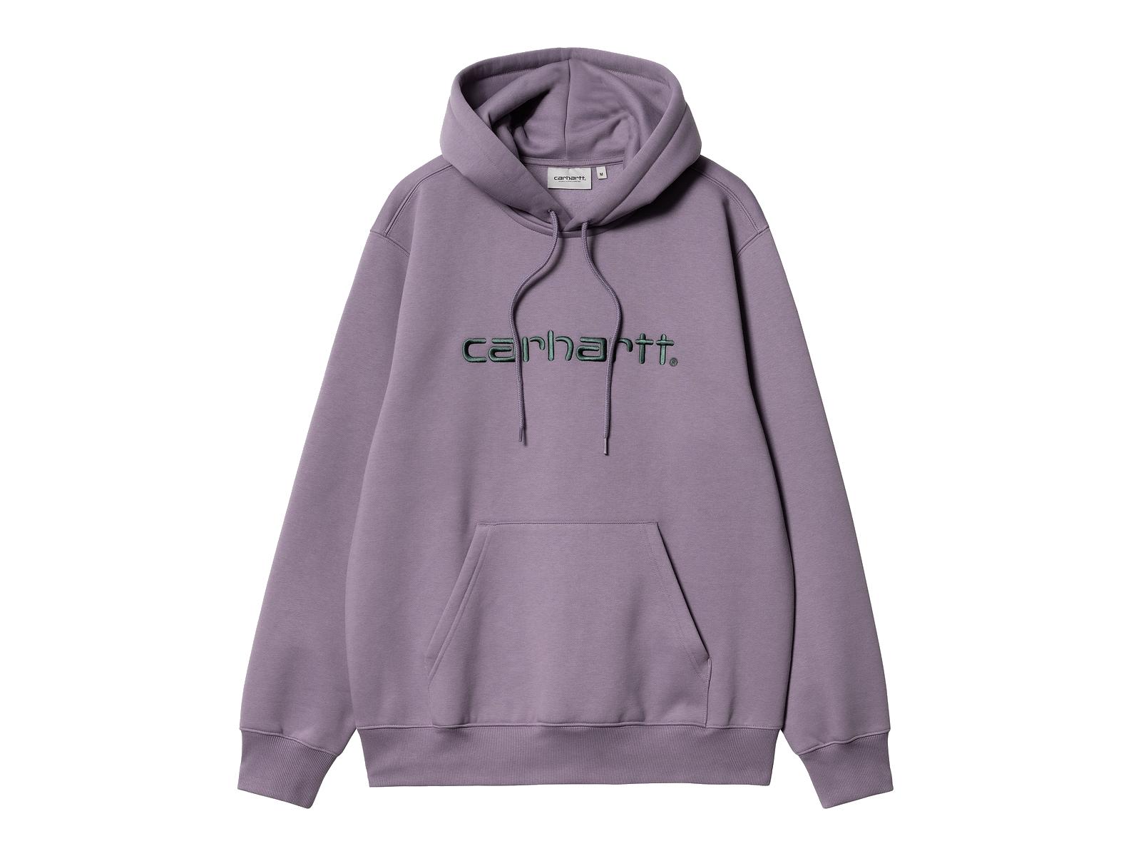 Comprar CARHARTT WIP Sudadera Hombre Hooded Carhartt Sweatshirt Glassy  Purple Discovery Green Morado por 79,20 €