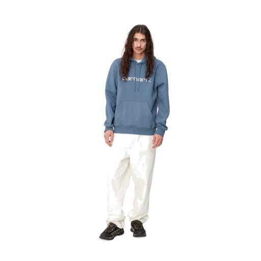 CARHARTT WIP Sudadera Hombre Hooded Carhartt Sweatshirt Sorrent White Azul [3]