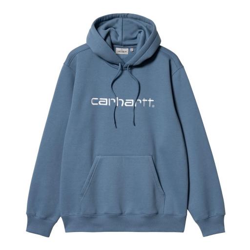 CARHARTT WIP Sudadera Hombre Hooded Carhartt Sweatshirt Sorrent White Azul [1]