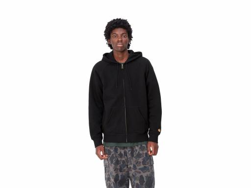 CARHARTT WIP Sudadera Hombre Hooded Chase Jacket Black Negro [0]